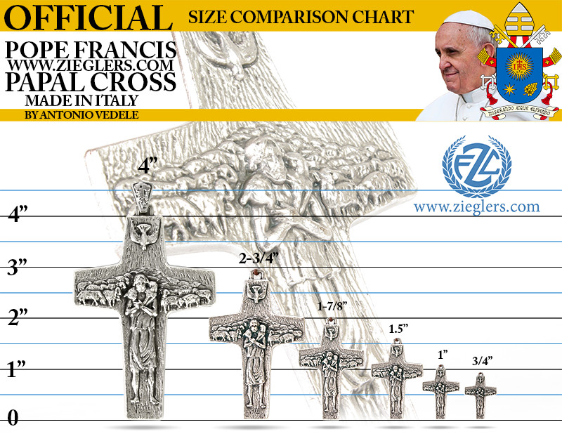 Shop Pope Francis gifts and view the Original Pope Francis Papal Pectoral Cross replica