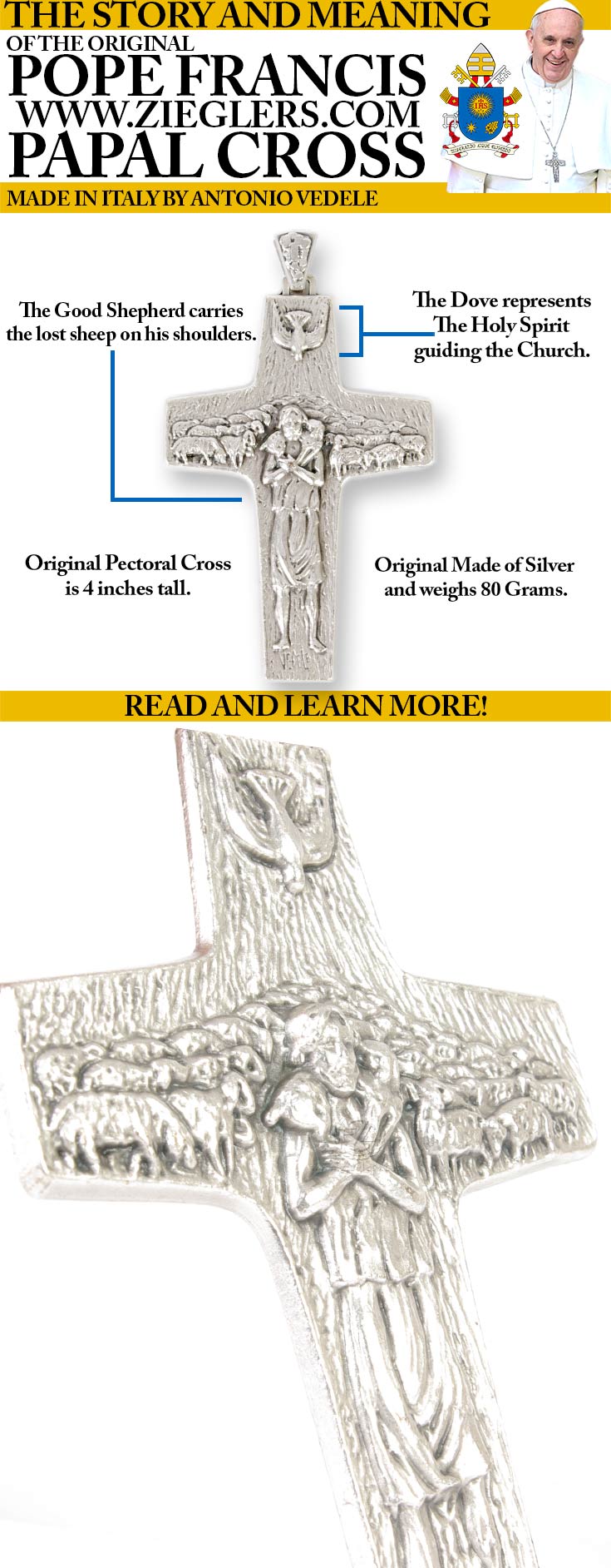 shop Other Pope Francis Gifts and view The original Pope Francis Papal Cross replicas!