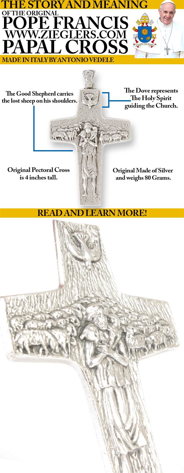 The Original Papal Pectoral Cross Story and Meaning F.C. Company