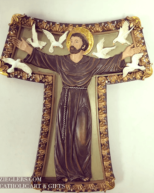 San Damiano Cross Sticker, Franciscan Cross Decal